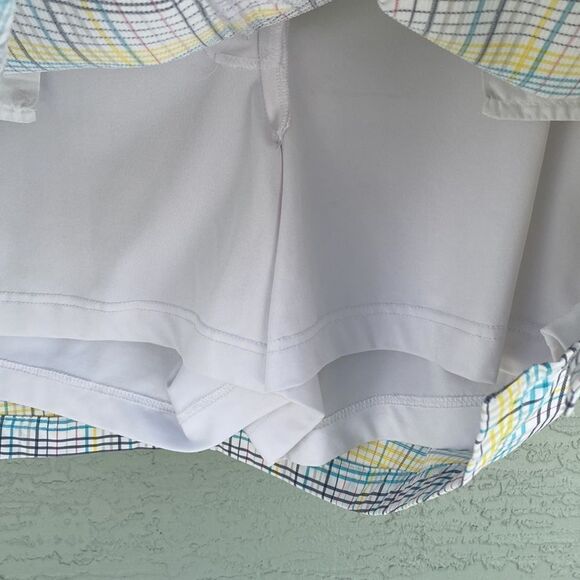 Slazenger Plaid Golf Skirt Skort Sz 14 Worn Once - Picture 8 of 11